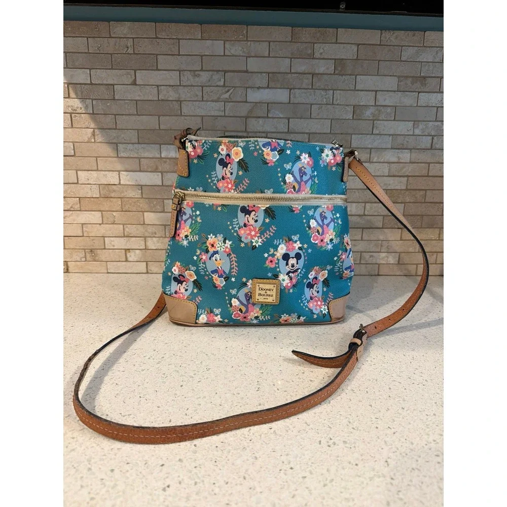 Disney Dooney & Bourke Epcot Flower Garden Festival 2016 Crossbody Bag Figment